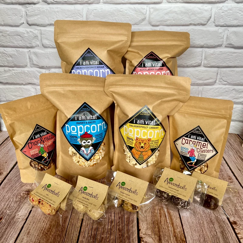 Popcorn, Clusters and Amazeballs Snack Pack