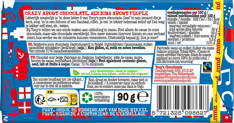 Schoenletter S puur (21 x 90gr)