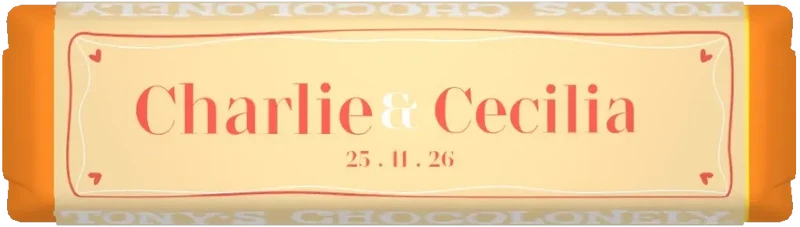 gepersonaliseerde kleine reep minimalistisch & vrolijk
