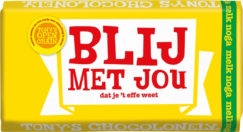 blij met jou! - melk noga