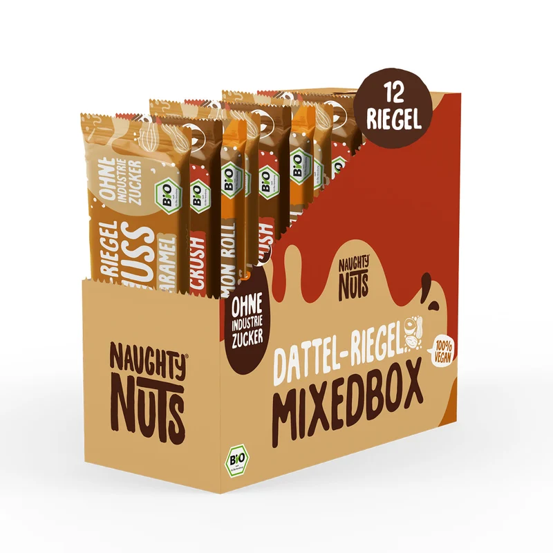 BIO Nut butter and date bars mixed box