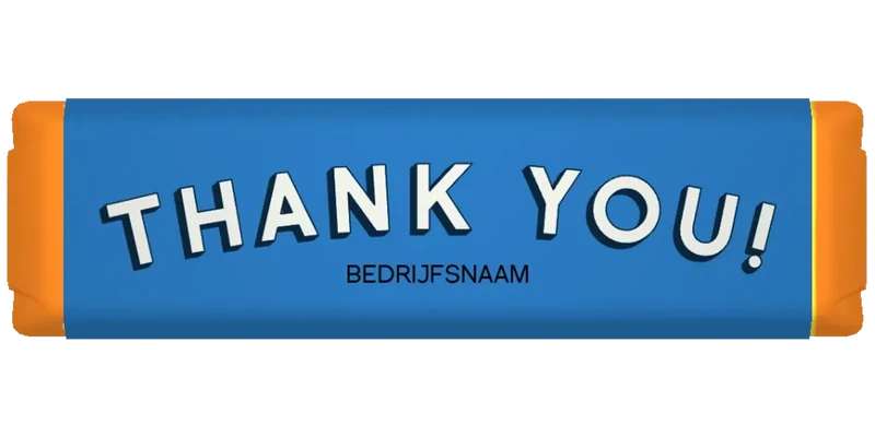 gepersonaliseerd klein reepje thank you