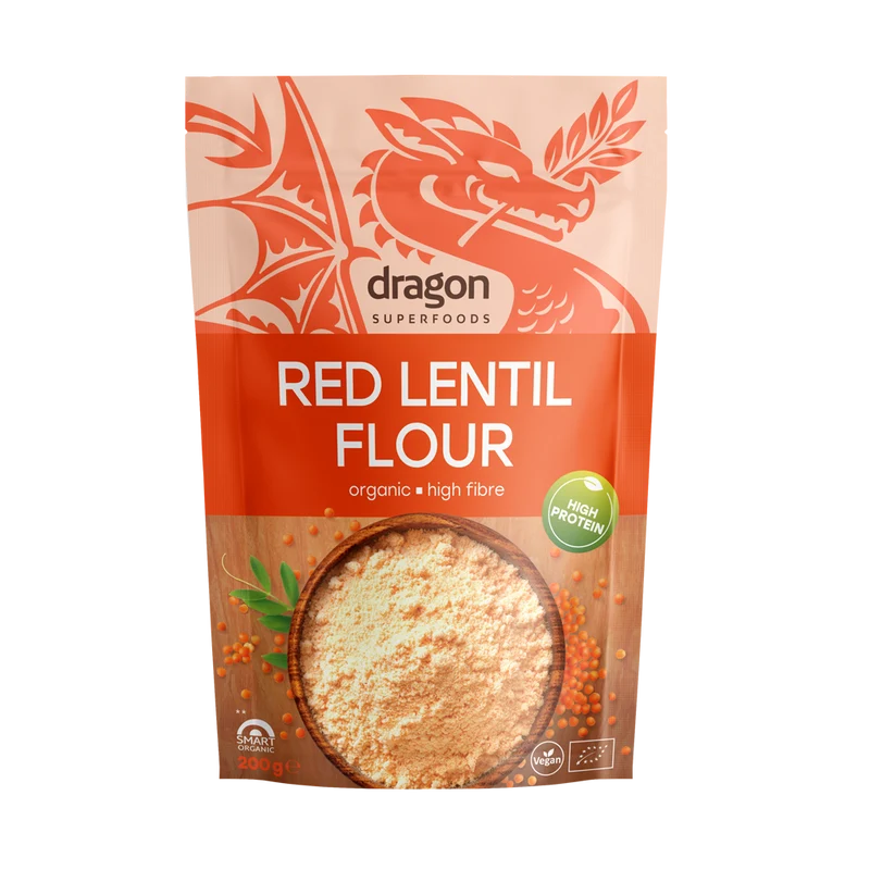 Bio Red lentil flour, Dragon Superfoods
