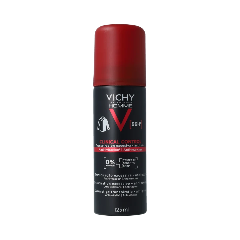 Vichy Homme clinical control anti-transpirant 96H 125 ml
