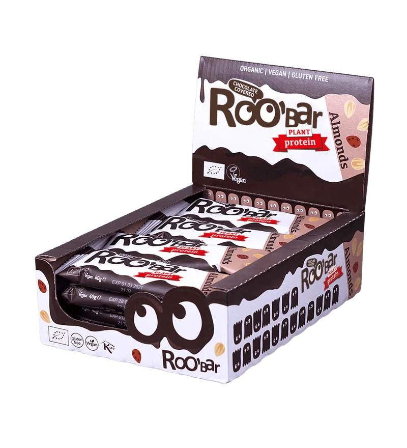 BIO Almond Protein Bar Covered With Chocolate
