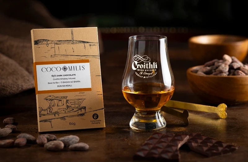 63% Whiskey-Infused Dark Chocolate Bar