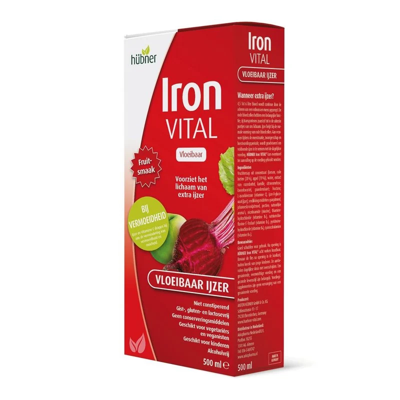 Hubner Iron vital vloeibaar ijzer XL 500 ml