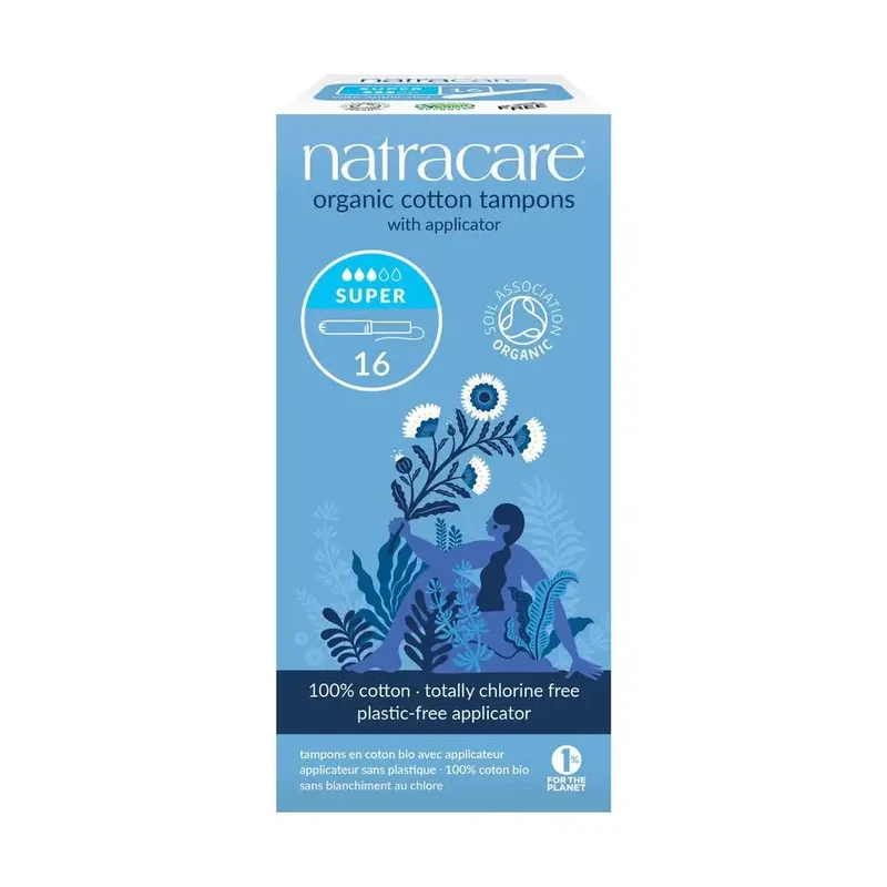 Natracare Tampons super met inbrenghuls 16 stuks