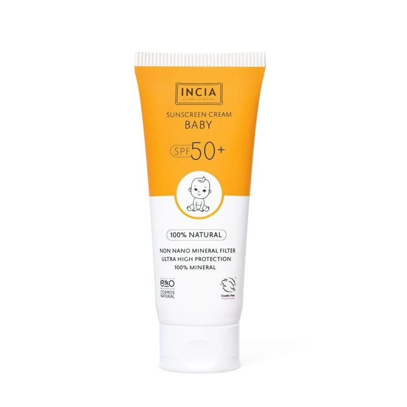 INCIA 100% Natuurlijke Zonnebrandcrème Baby SPF 50+ 50 ml