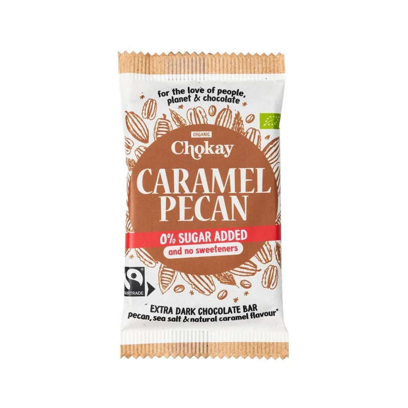 Chokay Extra Dark Caramel Pecan Bio 70 gram