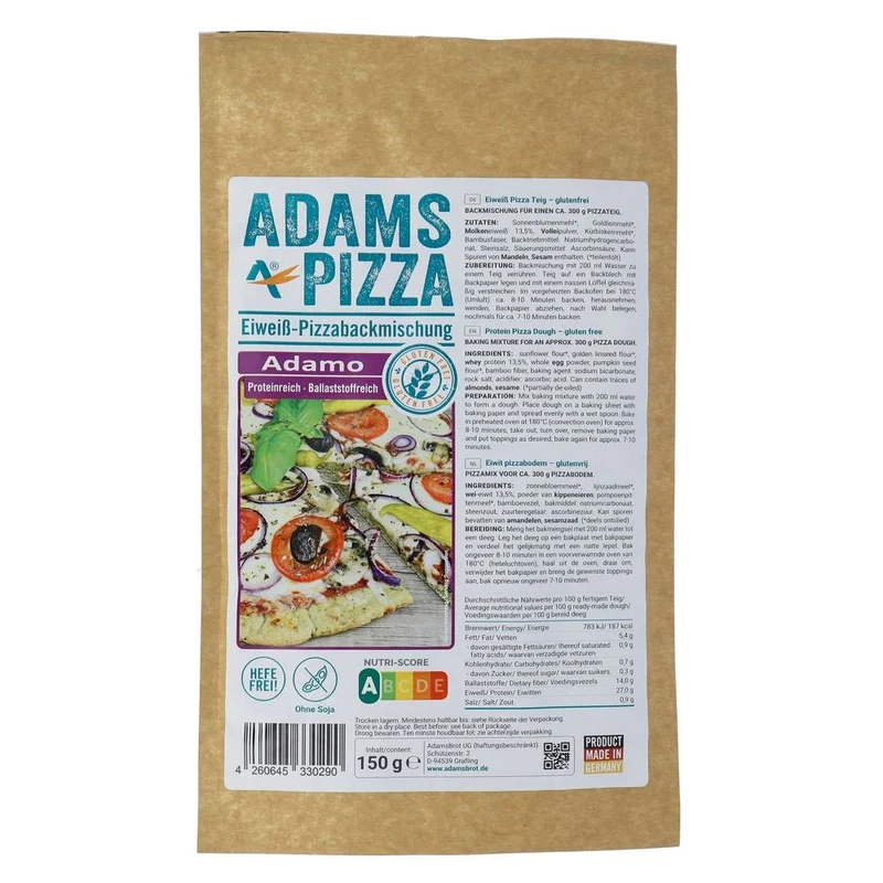 Adams Pizzabodem Adamo 150 gram