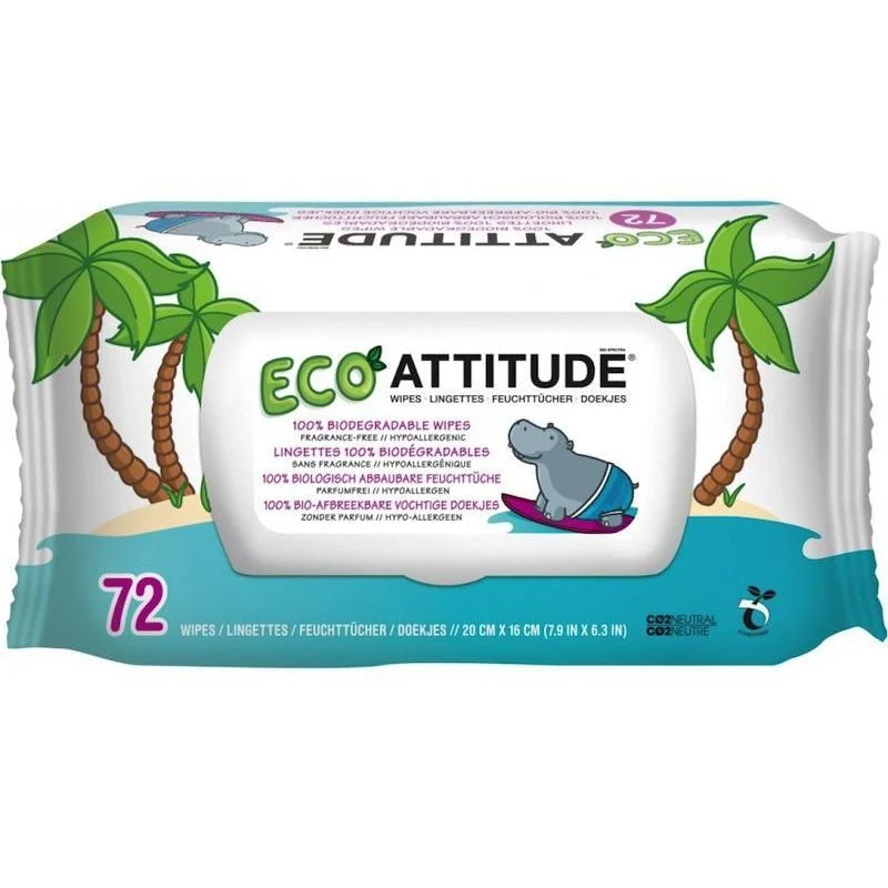 Attitude Ecologische Babydoekjes 72 stuks