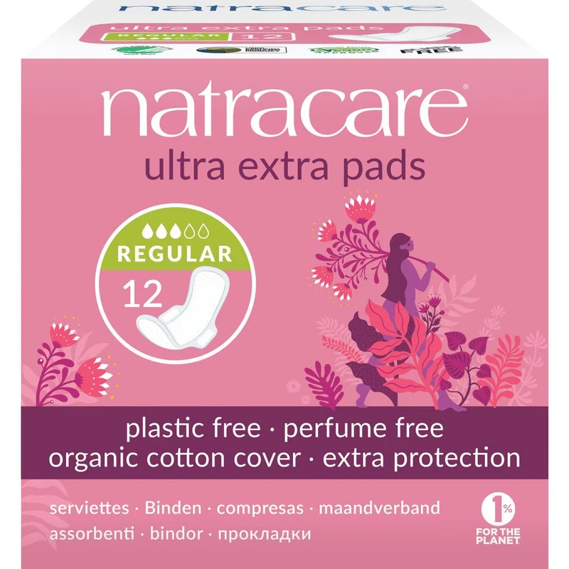 Natracare Ultra Extra Pads Normal Maandverband 12 stuks