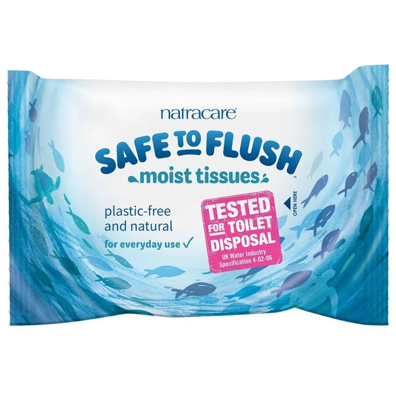 Natracare Safe to Flush Vochtig Toiletpapier 30 stuks