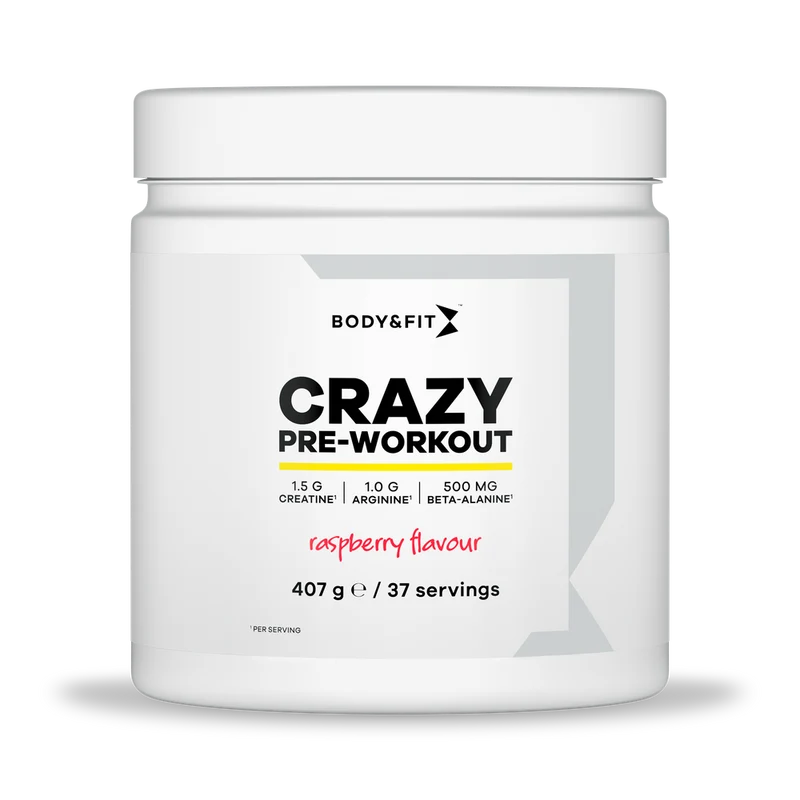 Body & Fit Crazy Pre-Workout Raspberry 407 gram