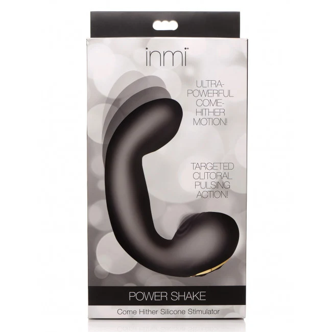 Inmi Power Shake Come Hither Silicone Stimulator Black