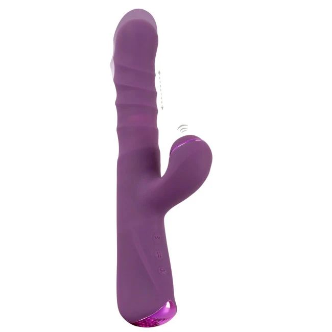 Javida 3 Function Vibration & Thrusting & Thumping Rabbit Vibrator Purple