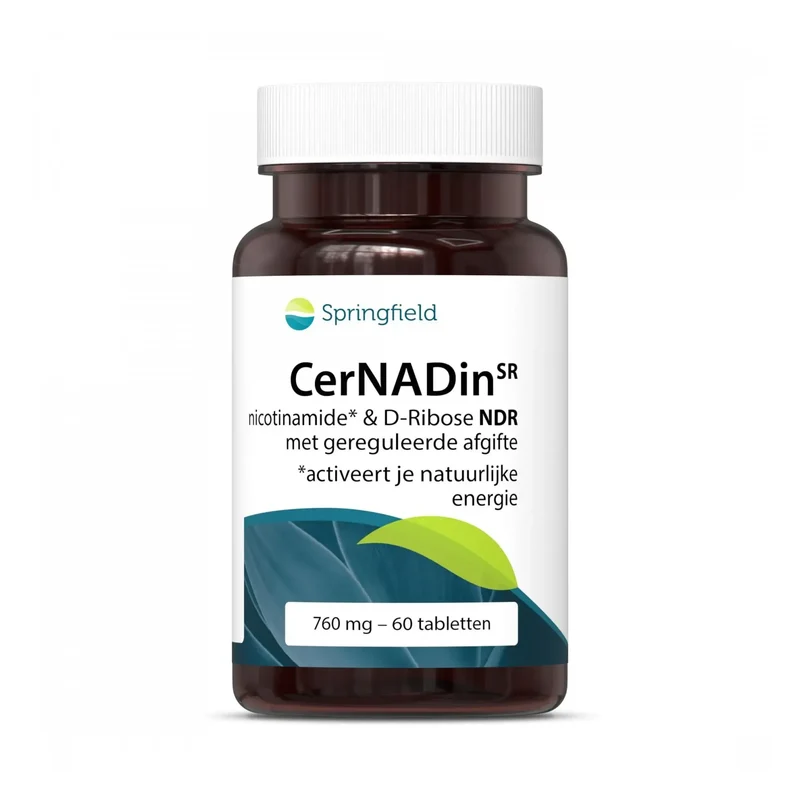 Springfield Cernadin SR nicotinamide & D-ribose 760 mg 60 tabletten