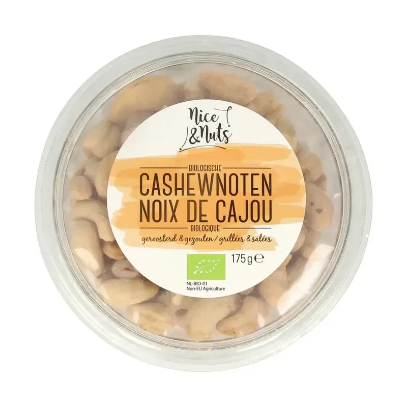 Nice & Nuts Cashewnoten met zeezout 175 gram