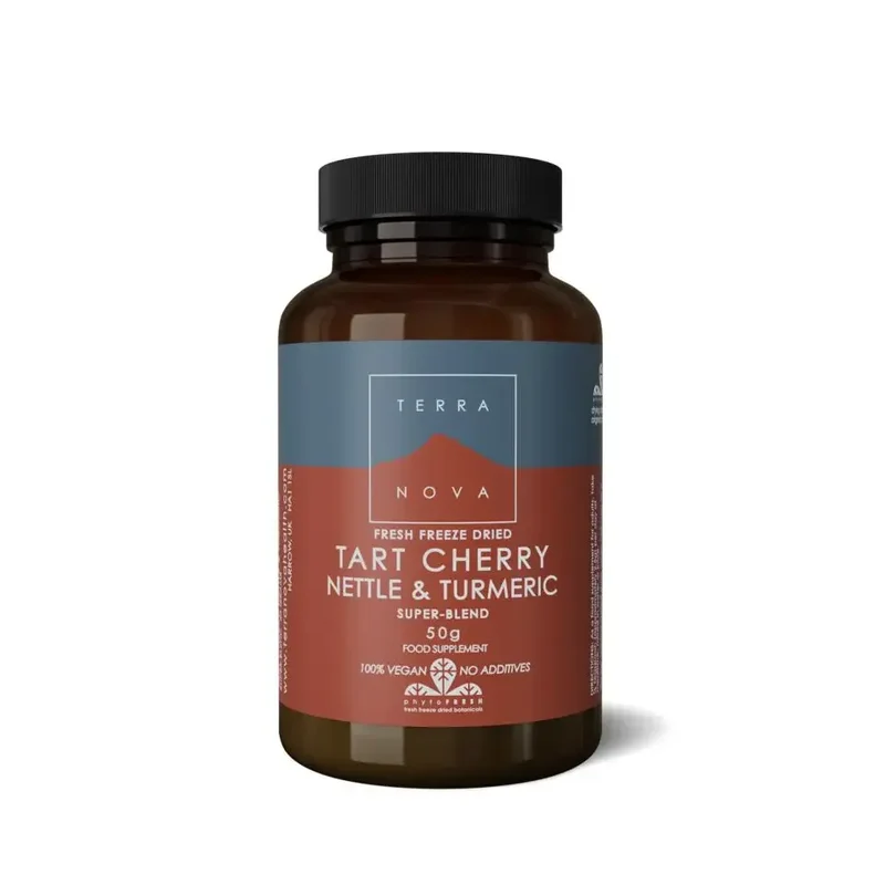 Terranova Tart cherry & nettle & tumeric 50 gram