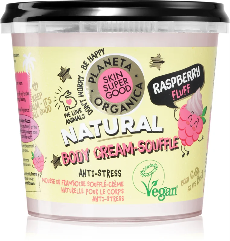 Planet Organica Raspberry Fluff Body Cream soufflé 360 ml