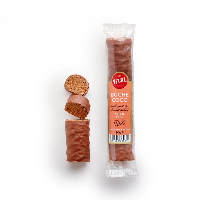 Buche coco melkchocolade & mokka 80g