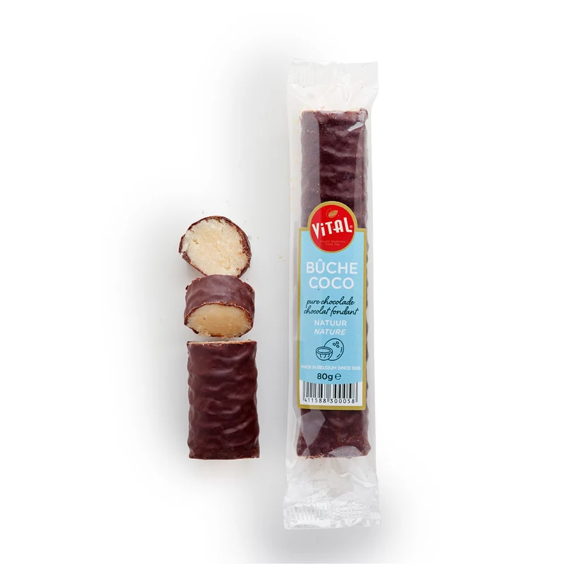 Buche coco fondantchocolade 80g