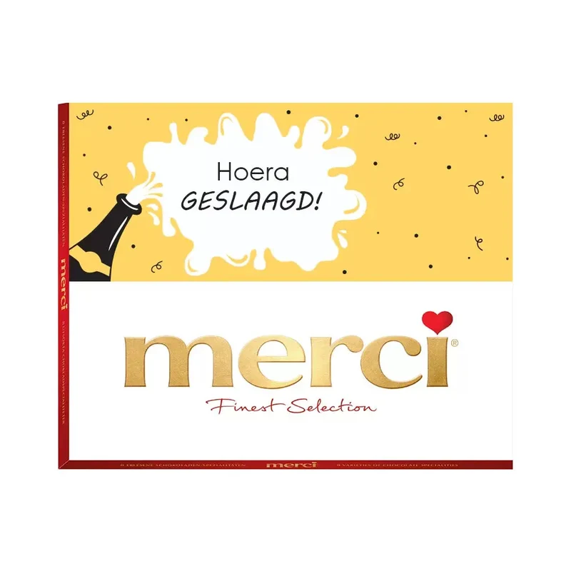 merci "Hoera geslaagd - 1" - merci Finest Selection Assorted chocolade - 250g