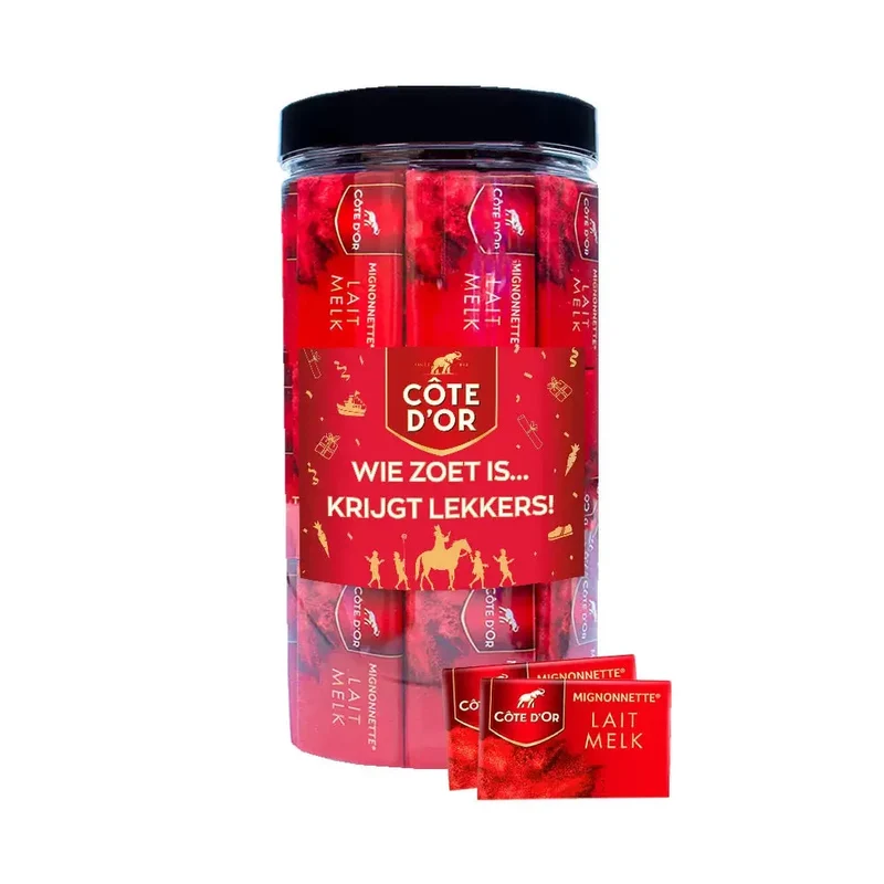Côte d'Or Mignonnette Melk "Wie zoet is... krijgt lekkers!" - chocolade van Sinterklaas - 750g