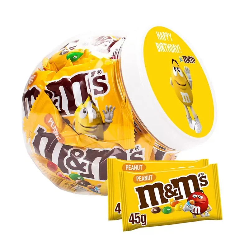 M&M’s Peanut "Happy Birthday" - chocolade verjaardagscadeau - 450g