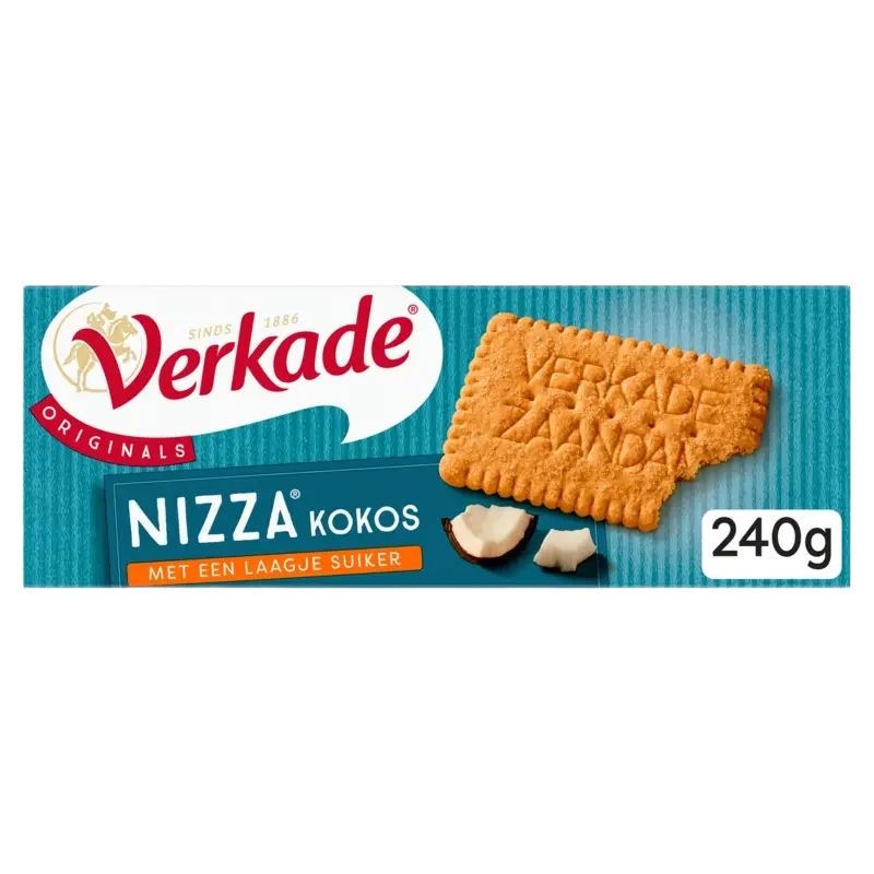 Verkade Nizza kokos 240 g