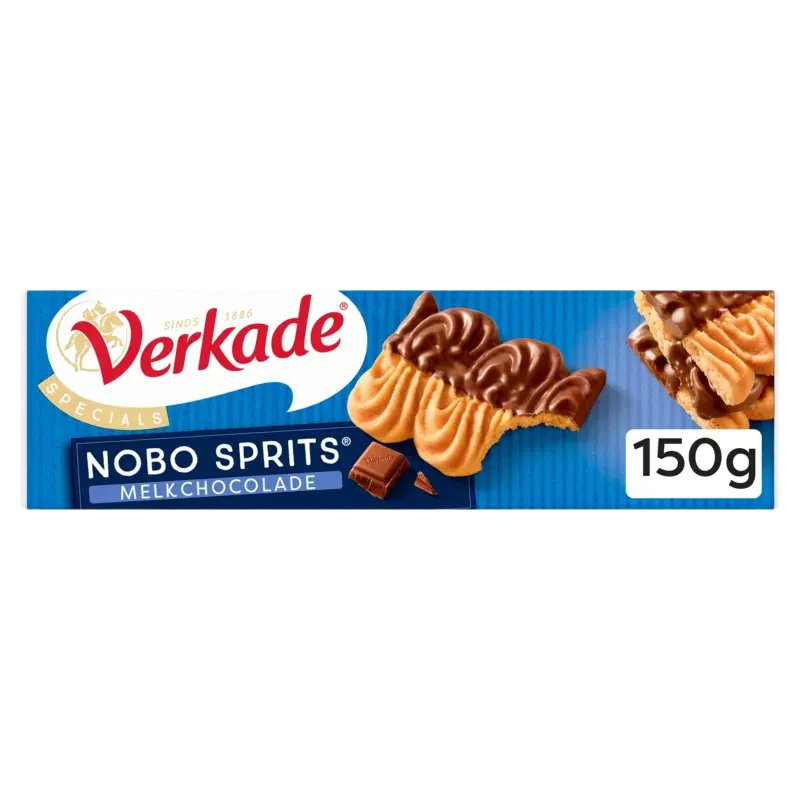 Verkade Nobo sprits melkchocolade 150 g