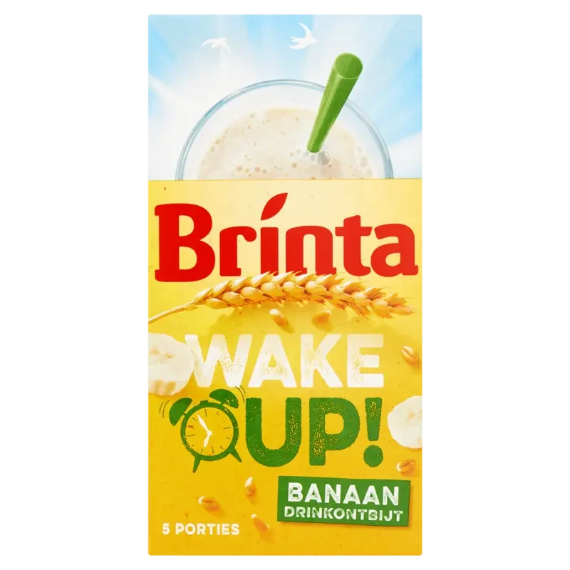 Brinta Wake-up! banaan drinkontbijt 5 stuks