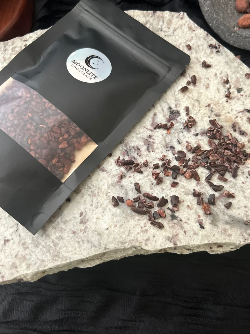 Freshly Roasted Cacao Nib, Ecuador, Costa Esmeraldas. Single-Origin (Large)