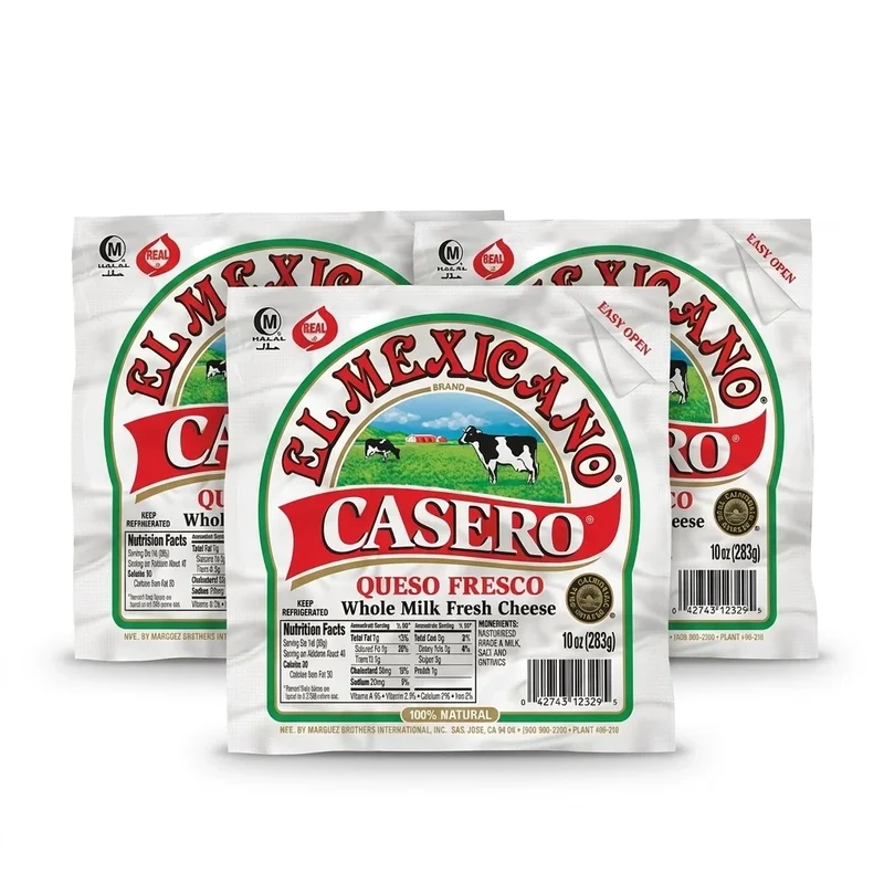 (3 Pack) El Mexicano Queso Fresco Casero - 10 oz