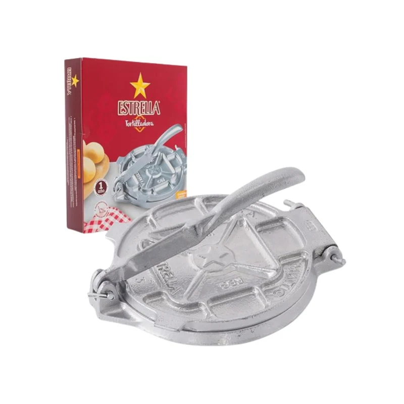Estrella Cast Iron Tortilla Press – Tortilladora 7.5 Inch