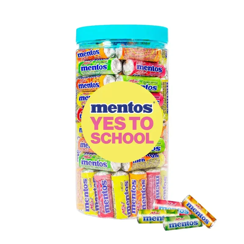 Mentos Mini Fruit Back to School - "YES TO SCHOOL" - 4 smaken - 1000g