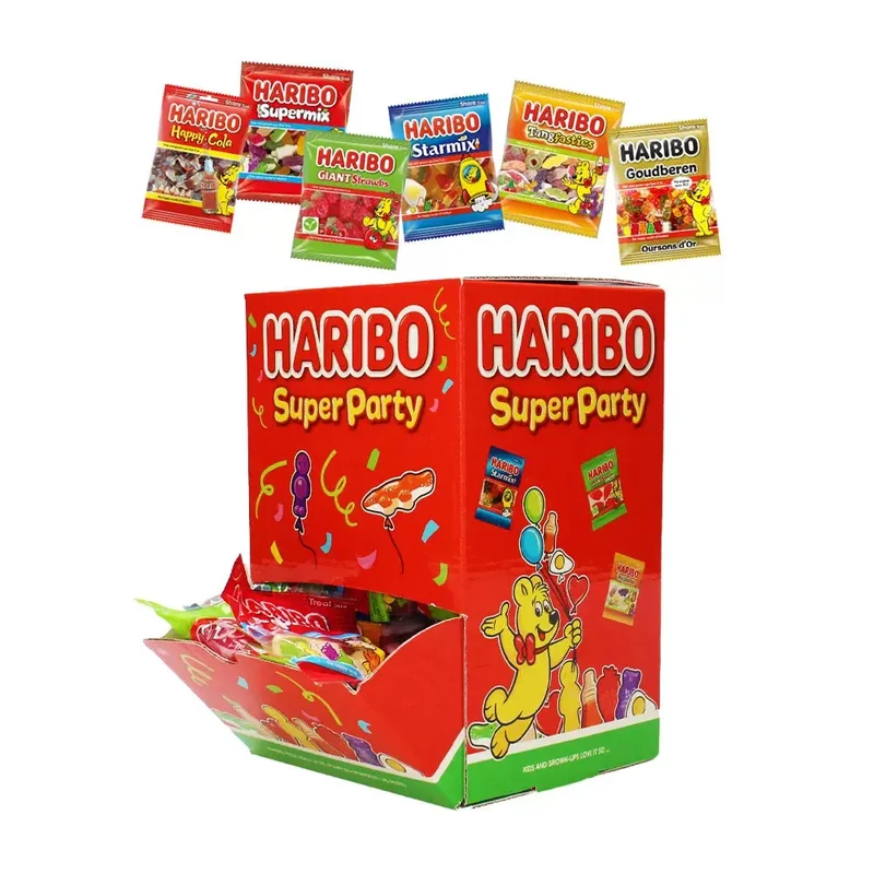 Haribo Super Party snackbox - snoep uitdeelzakjes - 960g