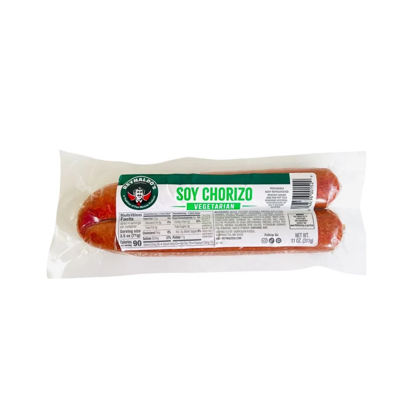 Reynaldo’s Soy Chorizo Vegetarian – 11 oz