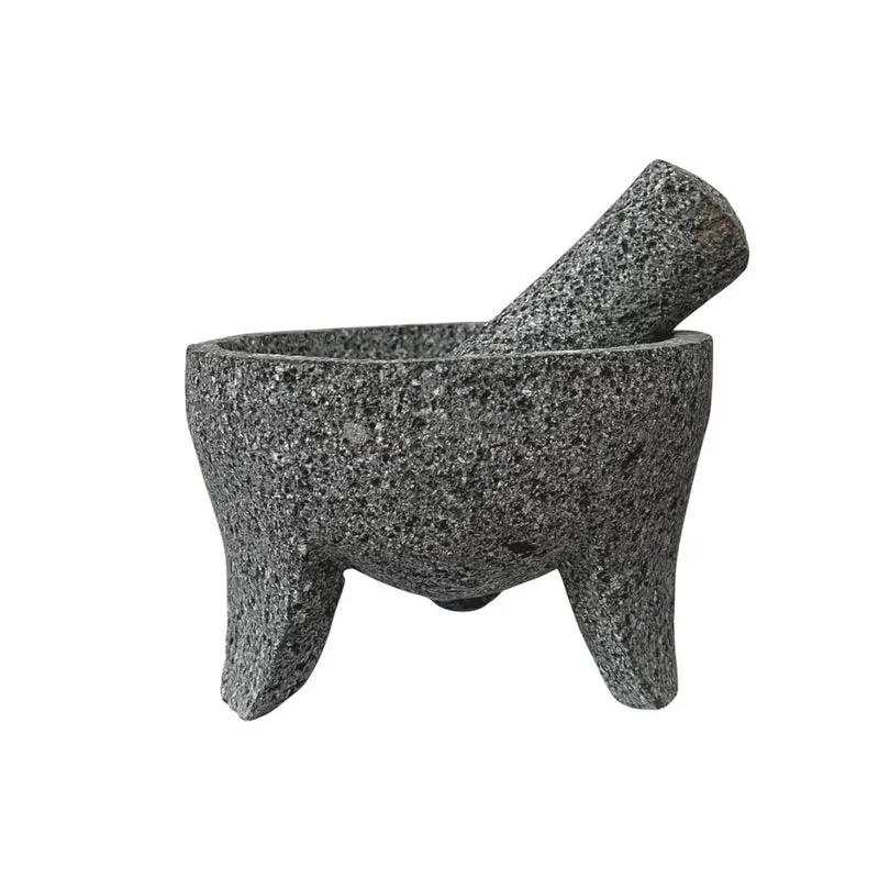 La Mexicana Molcajete de Piedra Volcanica – Lava Stone Mortar & Pestle (5.5"–6")