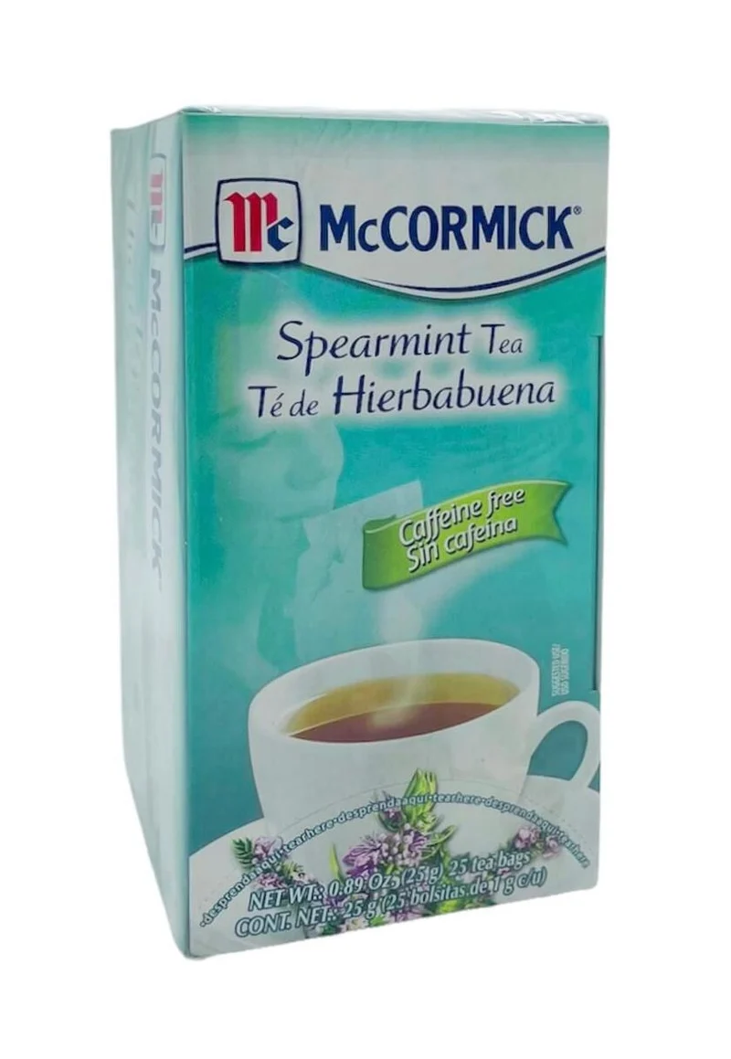 McCormick Spearmint Tea – Caffeine Free Herbal Tea 25 Bags (0.89 oz)