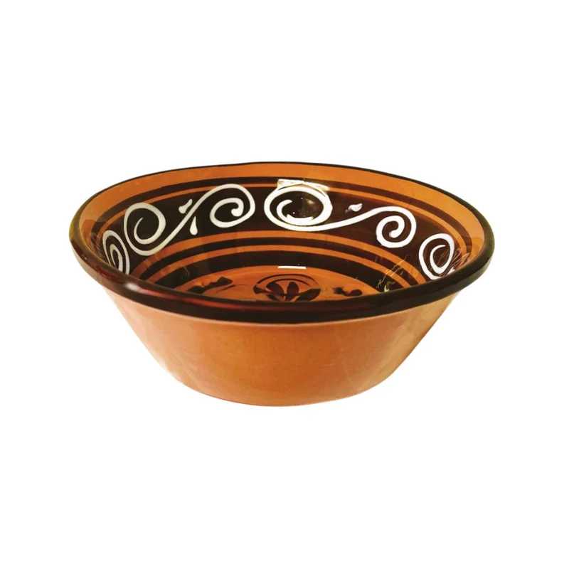 La Mexicana Plato Pozolero Almendra – Traditional Mexican Ceramic Bowl 7.25" x 2.5"