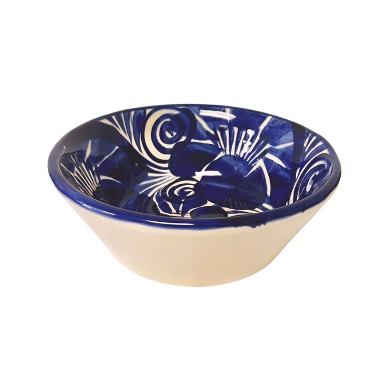 La Mexicana Blue Talavera Plato Pozolero from Guanajuato – Ceramic Bowl