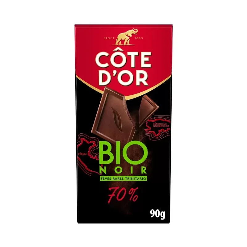 Côte d'Or chocoladetablet bio noir 70% - 90g