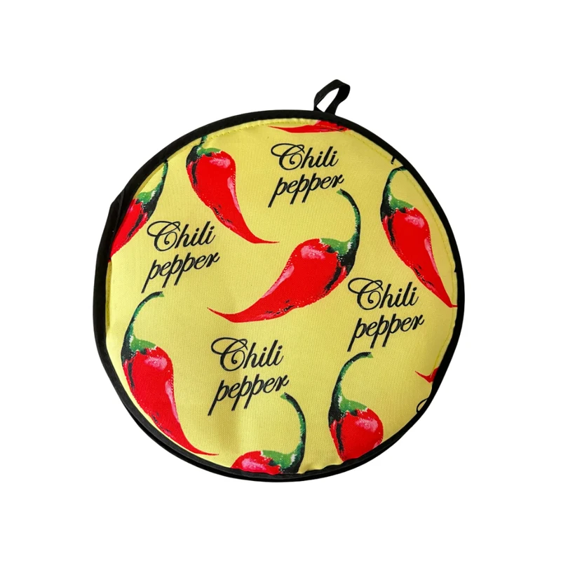 Kitchen Brand Yellow Chili Pepper Tortilla Warmer – 10 Inch