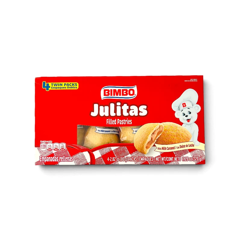 Bimbo Julitas Caramel Filled Pastries – Empanadas con Dulce de Leche 4 Packets