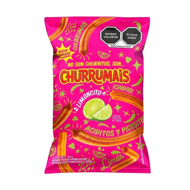 Churrumais Chili & Lime Corn Sticks Sabritas Mexico – 6.5 oz