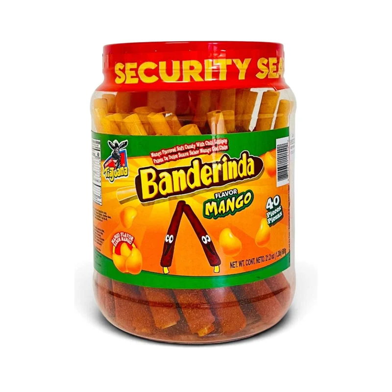 TiaJuana Banderinda Mango Flavor Candy Sticks with Chili – 21.2 oz