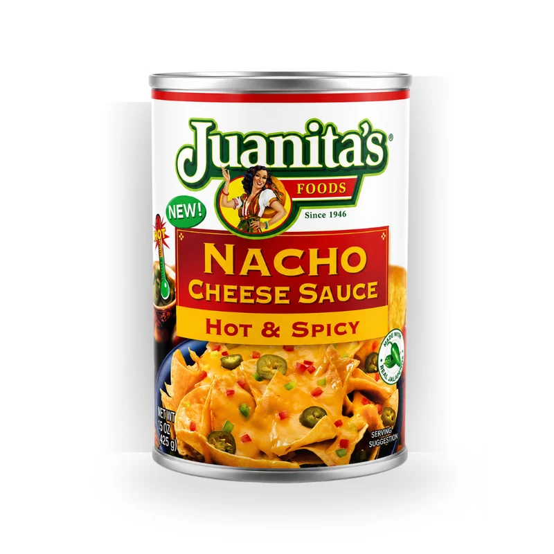 Juanita’s Hot & Spicy Nacho Cheese Sauce – 15 oz