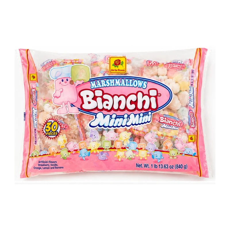De la Rosa Bianchi Mini Mini Marshmallows – 30 Pack, 1 oz Bags
